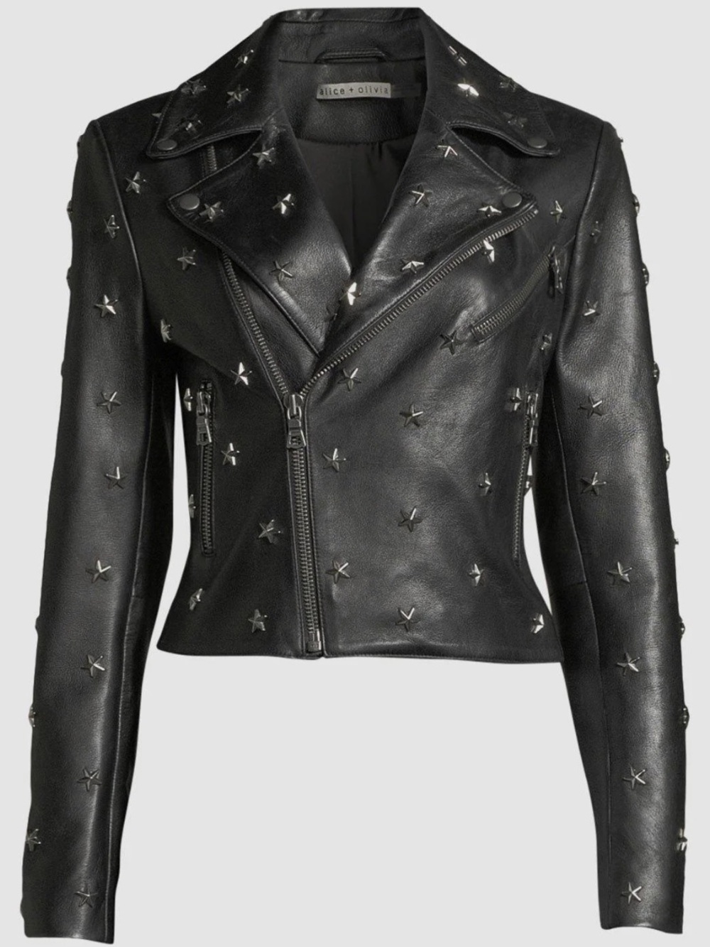 Alice + Olivia black with silver stud stars